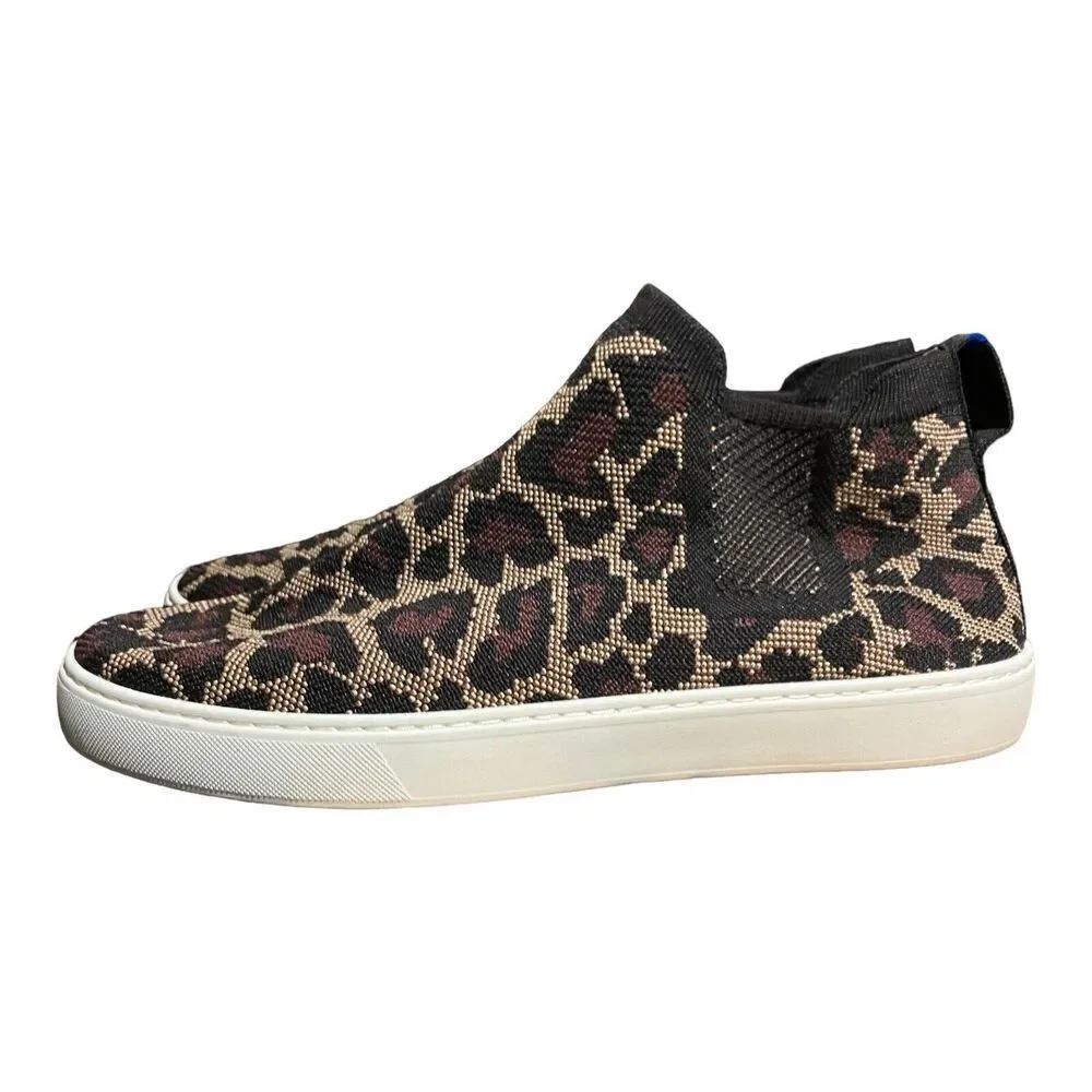 Rothy's Women's 13 Chelsea‎ Boot Wildcat Leopard Print Animal Cat Rothys Slip On